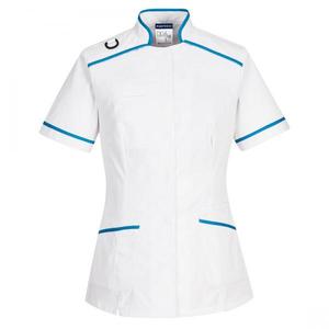 เสื้อคลุมทางการแพทย์ LW21WARXL มีขอบสีฟ้าอ่อน-เสื้อเชิ้ตทำงาน5036108360031ยีนส์ - Product Image 1