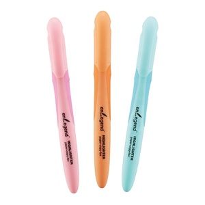 Nouveau design, <span class=keywords><strong>couleur</strong></span> <span class=keywords><strong>pastel</strong></span>, <span class=keywords><strong>surligneur</strong></span> de style stylo marqueur à 12 couleurs avec poignée en caoutchouc, lot - Product Image 5