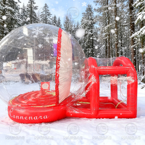 Cabina de Fotos Inflable Snowgobe, Casa de Burbujas, Decoración Navideña, Carpa Inflable con Brincolín, Casa de Burbujas Snowgobe con Zona de Salto - Product Image 2