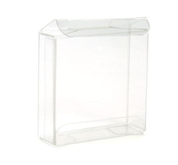 Boîte en PVC jetable personnalisée, écologique, imprimée en offset, petite, transparente, en plastique rigide, emballage cadeau, forme rectangulaire ou carrée, avec couvercles à charnières