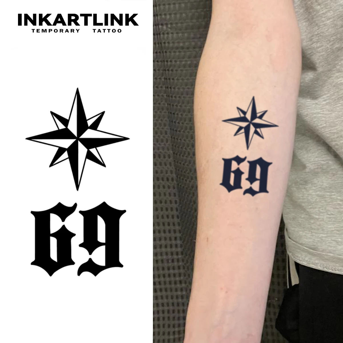 Wholesale Gothic Number Tatuajes Long Lasting Tattoo 15 Days Waterproof Natural Fruit Juice Body Art For Men Women Bulk Supply