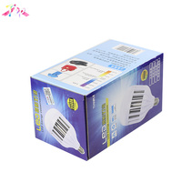 Boîte d'emballage pour ampoules en carton ondulé et enduit, personnalisable avec logo, étanche, finition brillante et gaufrage, prix usine