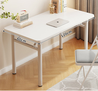 Panneau artificiel pliable Surface bureau d'ordinateur Table de bureau bureau à domicile bureau chambre Simple petit bureau d'étude minimaliste