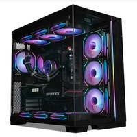Boîtier PC Gaming de Luxe Nouvelle Conception en Verre Trempé 0,5 mm SPCC Version Verre 245 ATX avec Ventilateur RGB – Vente en Gros