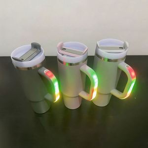Luminous Cup Handle ABS Thermal Cup Waterproof Reusable Modern Design <b>Battery</b> Colorful LED Night <b>Light</b> - Product Image 2