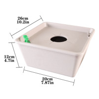 Système d'arrosage automatique pour plantes en pot, capteur d'humidité à aspiration d'eau automatique, pot de fleurs idéal pour la maison, le bureau, le jardin, la cour