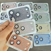 Pour Iphone 17 Pro Max caméra diamant Protection autocollant strass verre trempé lentille Film 3d caméra lentille
