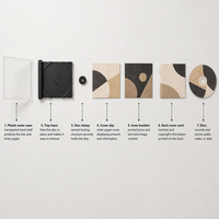 Kit d'emballage personnalisé pour CD en PP/PS avec logo et design graphique sur mesure, incluant un livret et une étiquette de disque OEM