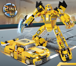 Alta calidad 2 en 1 abeja amarilla deformación escarabajo coche <span class=keywords><strong>Robot</strong></span> juguetes Popular Cool niños película Figura hecha de plástico para niños - Product Image 5