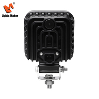 Lámpara LED Cuadrada de 3.9 Pulgadas y 54 Vatios, 4000LM, Haz de Luz Amplio, Luz de Emergencia para Motocicleta, SUV, 4x4, YW-0806A-4-54