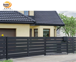 Patio Granja Diseño horizontal moderno Panel de valla de tira de aluminio Valla de privacidad de patio trasero a prueba de clima - Product Image 4