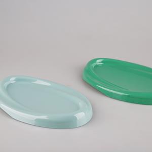 Assiette à salade en mélamine Galaxy en forme d'arc, 8 pouces, incassable, passe au lave-vaisselle, plat de service pour les fêtes et l'usage quotidien - Product Image 3