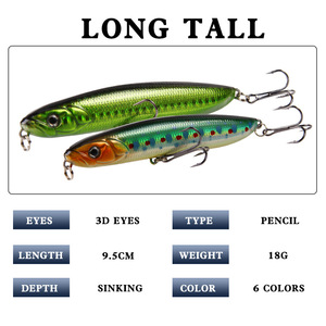 Leurre de pêche en ABS pour lancer longue distance, avec perles en acier tungstène, pour la pêche à la carpe, au marlin, en eau douce et en mer, matériel de pêche - Product Image 3