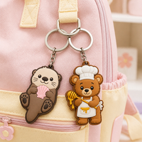Porte-clés personnalisé en PVC, porte-clés anime personnalisés en caoutchouc 3D pour promotion, cadeau, porte-clés avec logo personnalisé