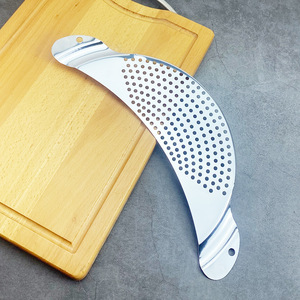 Utensilio de Cocina <span class=keywords><strong>con</strong></span> Diseño de Luna, <span class=keywords><strong>Colador</strong></span> para Pasta, Escurridor para Ollas, <span class=keywords><strong>Colador</strong></span> de <span class=keywords><strong>Acero</strong></span> <span class=keywords><strong>Inoxidable</strong></span> <span class=keywords><strong>con</strong></span> Asa - Product Image 3