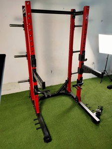 المدمجة حامل رف متعددة رياضة المنزل آلات نصف رف الطاقة رف القرفصاء القابل للتعديل - Product Image 2