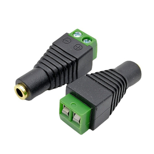 Cantell Hochwertiger Gleichstrom-Buchsen adapter Löt frei Vergoldete Stereo-Buchse <span class=keywords><strong>2</strong></span>-polig auf 3,5-mm-Buchse Adapter - Product Image 1