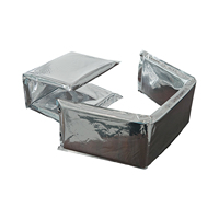 Doublure de boîte isolante en mousse compressible sous vide, mousse de polyuréthane flexible pour l'expédition de produits pharmaceutiques et d'aliments congelés