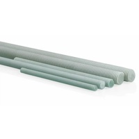 Customized High-Strength Fire Retardant Epoxy Fiberglass Full Thread Studs and Nuts Insulation FRP Threaded Rod