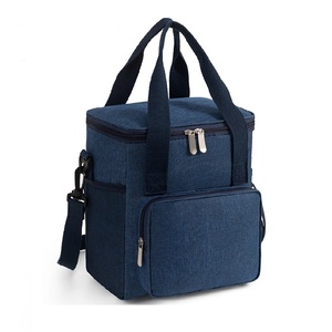 Sac à déjeuner isotherme à double compartiment, étanche, avec bandoulière réglable pour le travail et les pique-niques - Product Image 1