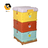 Ruche thermique en plastique pour abeilles, 10 cadres, 3 couches, isolation pour abeilles, partie supérieure de la ruche, ferme pour abeilles