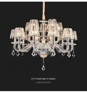 Decorative Lighting Living Room French Luxury Modern Pendant Light European Classic Crystal Chandeliers