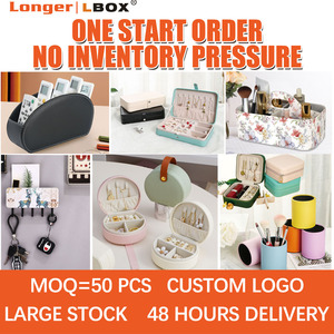 Boîte <span class=keywords><strong>à</strong></span> <span class=keywords><strong>bijoux</strong></span> <span class=keywords><strong>à</strong></span> motif <span class=keywords><strong>à</strong></span> carreaux LG7318 <span class=keywords><strong>avec</strong></span> <span class=keywords><strong>miroir</strong></span> <span class=keywords><strong>intégré</strong></span>, étui de rangement classique en cuir PU pour boucles d'oreilles, bagues, collier pour filles - Product Image 4