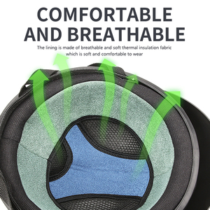 <span class=keywords><strong>Casque</strong></span> de moto unisexe à bord détachable pour adulte, accessoire vintage pour l'été et l'hiver - Product Image 4