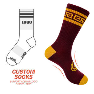 Wholesale Custom Logo Sweat-Absorbent Sport <b>Socks</b> – Comfortable Fashion Knitted Cotton Bamboo Fiber Embroidery Crew <b>Socks</b> - Product Image 2