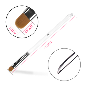 Acrylic Nail <b>Brush</b> Manicure <b>Round</b> Head UV Gel Polish Pen Transparent Nail Builder Extension Gel Nail <b>Brush</b> Manicure Salon Tool - Product Image 3