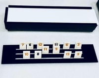 Cube de tournoi de voyage acrylique Mahjong Set Rummikub Acrylic Rummy