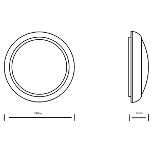 Đèn LED trần tròn 12W/18W/24W IP65 Đèn trong nhà ngoài trời [Lớp năng lượng A +] - Product Image 3