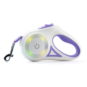 Einziehbare Haustier leine mit Touch Light, LED-Taschenlampe, 10 Fuß, 360 ° ohne Verwicklung, Ein-Knopf-Bremse und Schloss, rutsch fester weicher TPR-Griff - Product Image 2