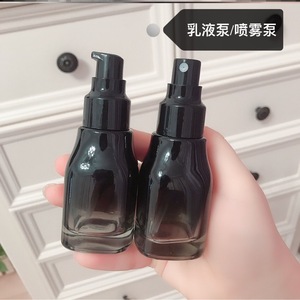 Envases de Vidrio para Cosméticos de 120 ml, Rectangulares, con Pulverizador, Tapa de Rosca, para Crema - Product Image 3