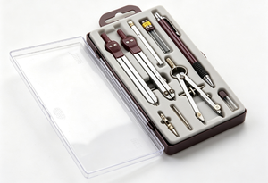 Juego de geometría escolar profesional 709C de gran venta, set de compás al por mayor para enseñanza de matemáticas - Product Image 3