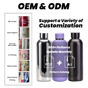 Biểu Tượng Tùy Chỉnh 500Ml Frosted Cảm Ứng Mềm Đôi Tường Cách Điện Thể Thao Chân Không Flasks & Thermoses Thép Không Gỉ Tập Thể Dục Chai Nước - Product Image 4
