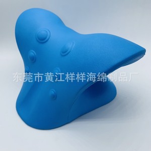 Oreiller cervical en mousse PU pour la correction de la colonne vertébrale, massage et soutien de la tête, du cou, de la taille et du dos - Product Image 1