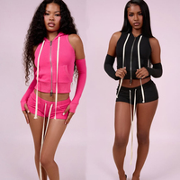 Ensemble de survêtement Y2K pour femme : veste sans manches zippée et short, idéal pour l'entraînement et le sport – Nouvelle collection d'inspiration tendance