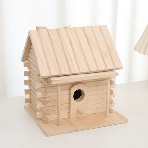 Accessoire pour nichoir, nid d'oiseau en bois massif, mangeoire à oiseaux pour jardin extérieur, maison pour insectes - Product Image 4