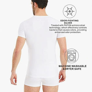 Polo à col en V pour hommes Chemise <span class=keywords><strong>Ete</strong></span> Sweat Proof With Cool Tactical Quick Dry Sport Boys Oversize T-Shirt - Product Image 3