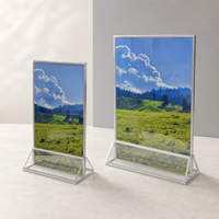 Porte-cartes de visite personnalisé en acrylique, support de numéro de table, support de plaque nominative de bureau, support transparent
