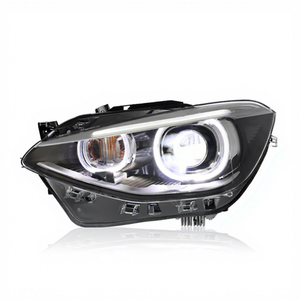 Faro anteriore WLJ per <span class=keywords><strong>BMW</strong></span> Serie 1 <span class=keywords><strong>F20</strong></span> 12-14, gruppo ottico modificato di alta gamma con Angel Eyes LED DRL e lente per luci diurne - Product Image 2