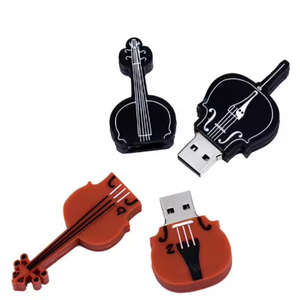 Gitar piyano keman-taşınabilir müzisyenin şekilli USB Flash sürücü-müzik aleti depolama cihazı - Product Image 1