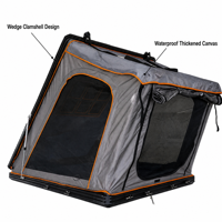 Tente de toit rigide en aluminium de haute qualité, tissu Oxford imperméable, 4 personnes, tente de toit pop-up pour voiture, prix usine
