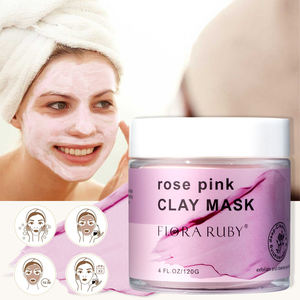 Masque de boue de rose 100% naturel en gros, masque détoxifiant pour le visage, nettoyant les pores, masque d'argile rose biologique au kaolin - Product Image 6