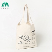 Vente en gros de sac cabas en toile de coton calicot naturel imprimé de logo personnalisé sac à bandoulière réutilisable promotionnel avec motif de lettres