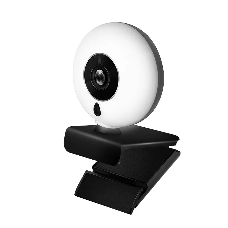 Fhd 2K 1080P Webcam Digital Video Web Camera Met Ring Licht Geluidsabsorptie Microfoon En Luidspreker Voor Video skype Andere Sns