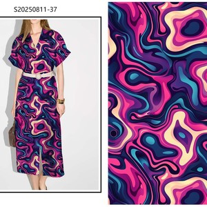 Tela de Rayón Viscosa 100% con Estampado Digital al por Mayor, Diseño de Baile de <span class=keywords><strong>Pipa</strong></span> para <span class=keywords><strong>Vestidos</strong></span> de Mujer - Product Image 3