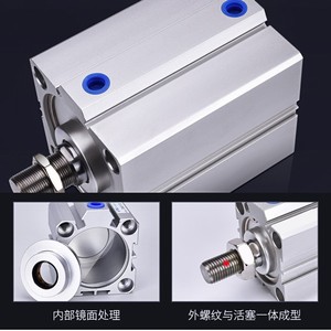 Cylindre pneumatique fin Xinde Acq40x50, corps en aluminium avec aimant pour usage industriel - Product Image 4