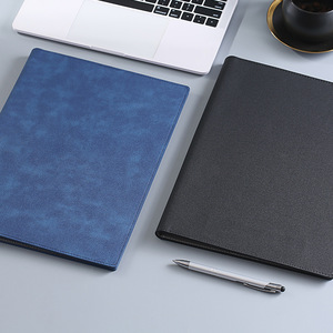 Tùy chỉnh A4 Kích thước PU da Chất kết dính trình bày thư mục tập tin với thẻ Túi cho giấy tài liệu - Product Image 3